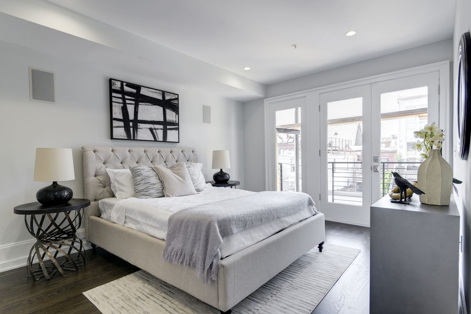 Winter bedding in Home Staging